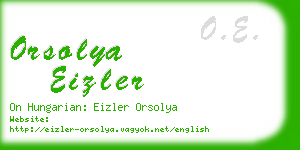 orsolya eizler business card